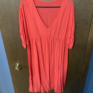 Short Sleeve V-Neck Dress